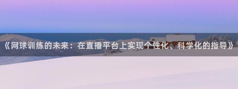 《网球训练的未来：在直播平台上实现个性化、科学化的指导》